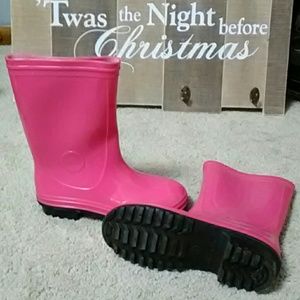 Girls rubber rain boots